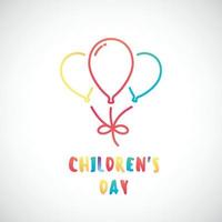 glücklich Kinder- Tag Design zum Poster, Gruß Karten, Einladungen. vektor