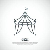 cirkus ikon isolerat på vit bakgrund. vektor
