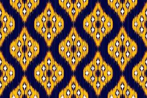 Ikat ethnisch nahtlos Muster Dekoration Design. aztekisch Stoff Teppich Boho Mandalas Textil- Hintergrund. Stammes- einheimisch Motiv Ornamente afrikanisch amerikanisch Volk traditionell Stickerei Vektor Hintergrund