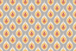 Ikat ethnisch nahtlos Muster Dekoration Design. aztekisch Stoff Teppich Boho Mandalas Textil- Hintergrund. Stammes- einheimisch Motiv Ornamente afrikanisch amerikanisch Volk traditionell Stickerei Vektor Hintergrund