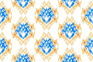 Ikat ethnisch nahtlos Muster Dekoration Design. aztekisch Stoff Teppich Boho Mandalas Textil- Hintergrund. Stammes- einheimisch Motiv Ornamente afrikanisch amerikanisch Volk traditionell Stickerei Vektor Hintergrund