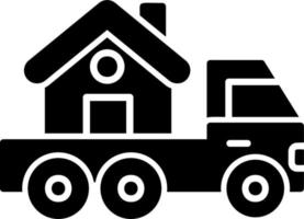 LKW-Vektorsymbol bewegen vektor