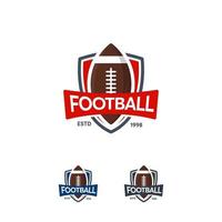 American Football Logo Designs Abzeichen Vorlage, Rugby Logo Abzeichen vektor