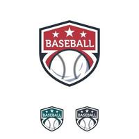 baseball sport logo design badge vektor mall, professionell sport badge logo