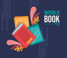 Welt Buch Tag - - Konzept Illustration Banner vektor