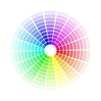 Farbe Kreis. hell bunt Regenbogen Schattierungen. Vektor Illustration isoliert auf Weiß Hintergrund