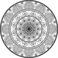 Luxus indisch Mandala Kunst Design vektor