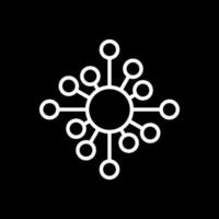 biologisches Netzwerk-Vektor-Icon-Design vektor