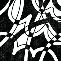 texturiert schwarz und Weiß geometrisch gebogen Linien dekorativ abstrakt geformt Vektor Hintergrund isoliert auf Platz Vorlage zum Sozial Medien Post, Startseite Titel, Papier und Schal Textil- Drucke, Poster.