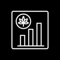 Marihuana-Aktien-Vektor-Icon-Design vektor