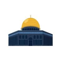 vektor hand dragen platt design al Aqsa illustration