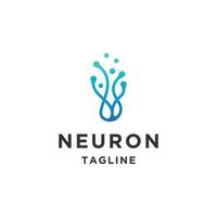 Neuron Vektor Logo Design Vorlage