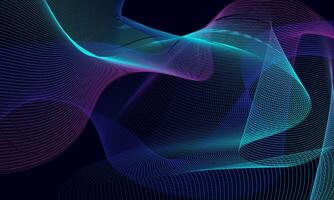 hell Farben Hintergrund mit dynamisch Wellen vektor