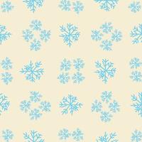 nahtlos Muster mit Schneeflocken. Winter festlich Hintergrund. vektor