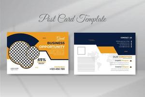 Business-Postkarten-Template-Design vektor