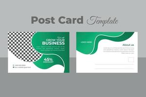 Business-Postkarten-Template-Design vektor