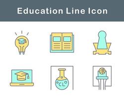 Bildung-Vektor-Icon-Set vektor