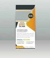 Immobilien-Roll-up-Banner vektor