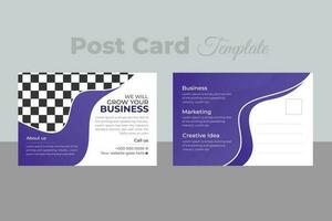 Business-Postkarten-Template-Design vektor