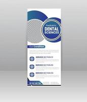 Dental oder medizinisch rollen oben Banner vektor