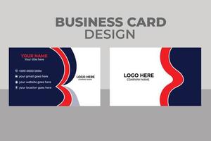 företag eller företags- vykort mall design vektor