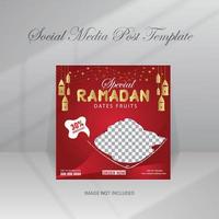 ramadan mat social media posta vektor