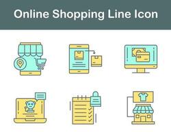 Online-Shopping-Vektor-Icon-Set vektor