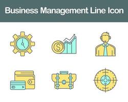 företag förvaltning vektor ikon uppsättning