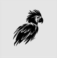 schön Ara Vogel Vektor, zum retro Logos, Embleme, Abzeichen, Etiketten Vorlagen und T-Shirt Jahrgang Design Elemente. vektor