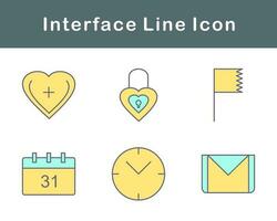gränssnitt vektor ikon uppsättning