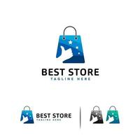 Best Store Logo Designs Konzept, Verkauf Logo Vorlage vektor