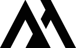 m logotyp och ikon vektor