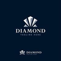 Diamant Logo Designs Vorlage, Schmuck Logo Symbol vektor