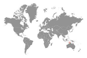 Timor Meer auf das Welt Karte. Vektor Illustration.