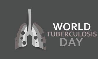 Welt Tuberkulose Tag. Urlaub Konzept. Vorlage zum Hintergrund, Banner, Karte, Poster vektor