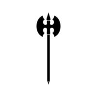 yxa vektor ikon. poleaxe illustration tecken. vapen symbol eller logotyp.