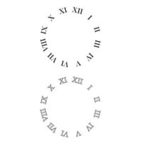 klocka ansikte ikon vektor uppsättning. vägg klocka illustration tecken samling. tid symbol. Kolla på symbol eller logotyp.