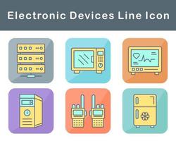 elektronisk enheter vektor ikon uppsättning