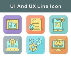 ui und ux Vektor Symbol einstellen
