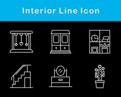 interiör vektor ikon uppsättning