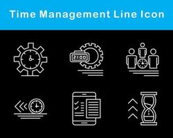 tid förvaltning vektor ikon uppsättning