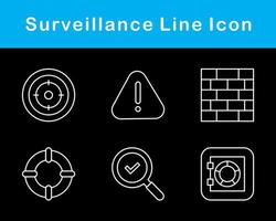 övervakning vektor ikon uppsättning
