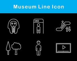 Museum Vektor Symbol einstellen