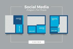 Live-Streaming-Webinar Social Media Post-Banner-Set vektor