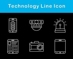 Technologie Vektor Symbol einstellen