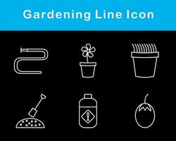 trädgårdsarbete vektor ikon uppsättning