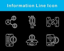 information vektor ikon uppsättning