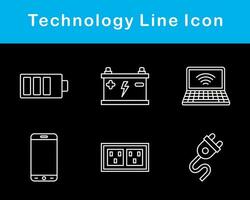 Technologie Vektor Symbol einstellen