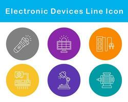 elektronisk enheter vektor ikon uppsättning