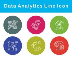 Daten Analytik Vektor Symbol einstellen